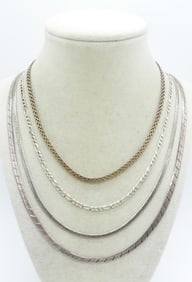 (4) STERLING CHAINS