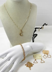 GOLD TONED 925 STERLING JEWELRY LOT