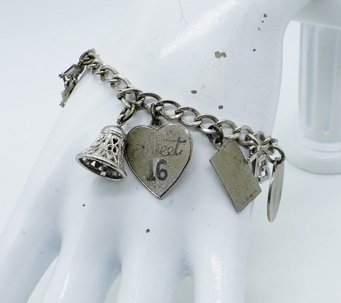 STERLING CHARM BRACELET 1973 (1 of 2)
