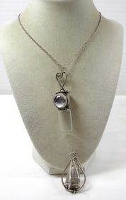 GLASS 925 BOTTLE NECKLACE & OTHER