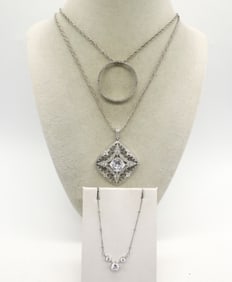 1/2 CT DIAMOND 925 NECKLACE & MORE