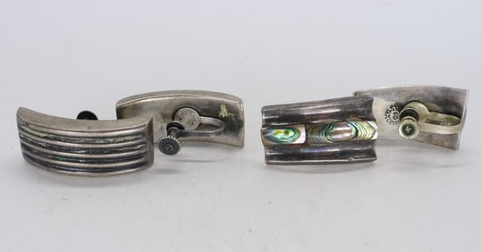 (2) PAIR TAXCO / MEXICO 925 EARRINGS