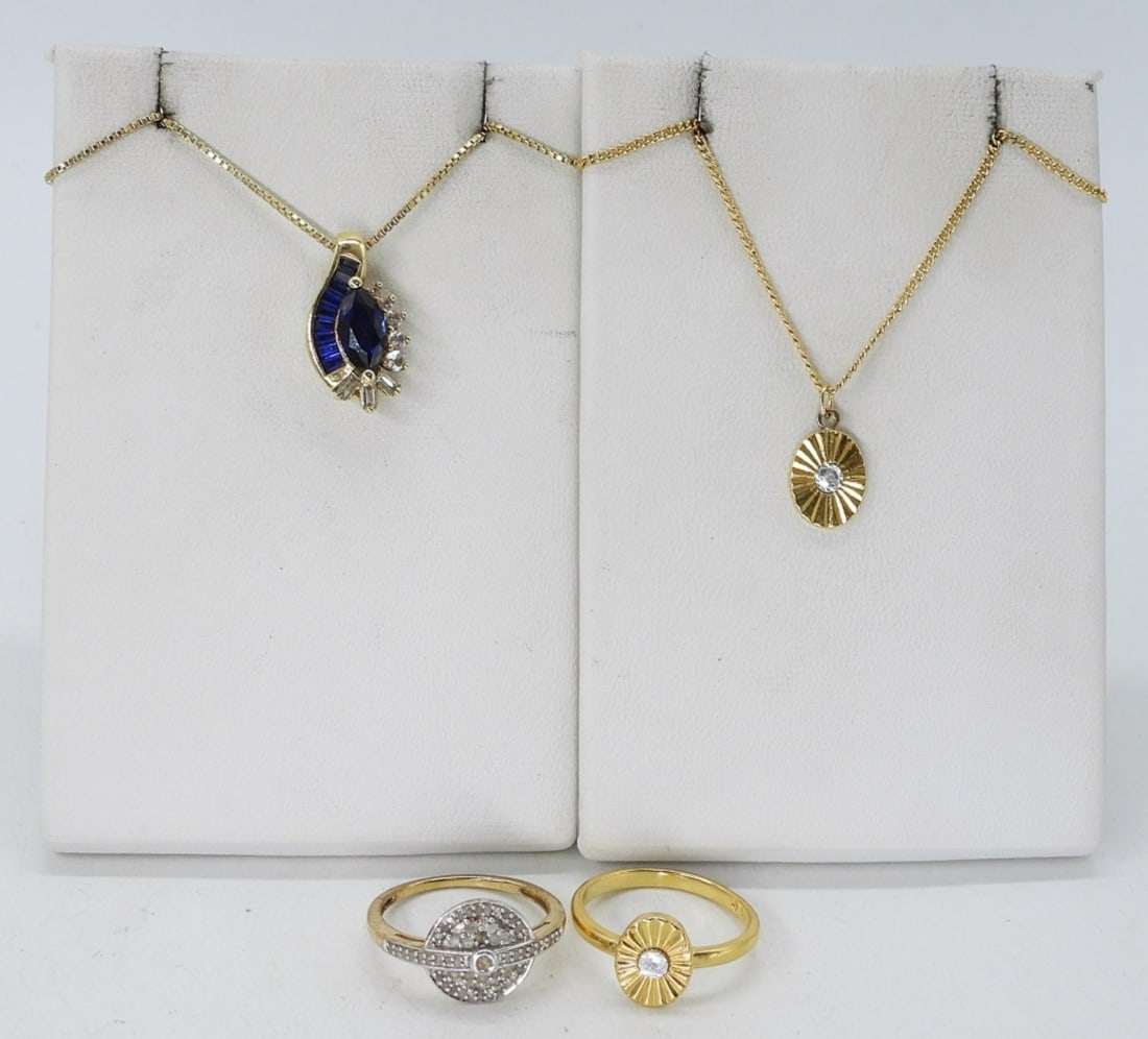 MOISSANITE GOLD TONE SET & MORE (1 of 4)
