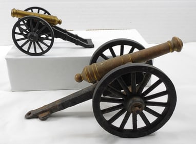 (2) VINTAGE CANNON WAR TOYS
