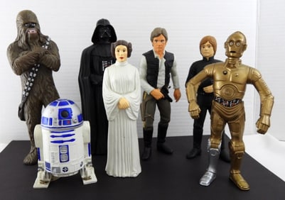 1993 LUCASFILM STAR WARS STATUE FIGURES (7)