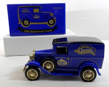 COOPER TIRES 1931 FORD PANEL TRUCK LOCK COIN BANK