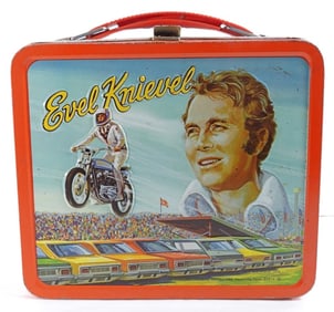 VINTAGE 1974 EVEL KNIEVEL LUNCHBOX