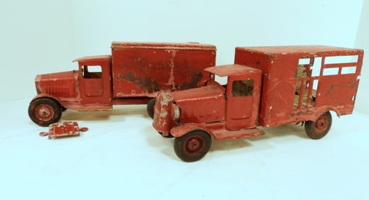 (2) GOODRICH SILVERTOWN METAL TRUCKS