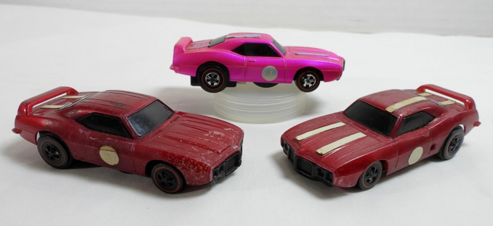 (3) 1969 REDLINE FIREBIRD TRANS AM CAR: (3) 1969 REDLINE FIREBIRD TRANS AM HOTWHEELS CAR, ALL IN USED CONDITION