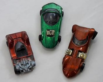 (3) VARIETY REDLINE HOTWHEELS CARS