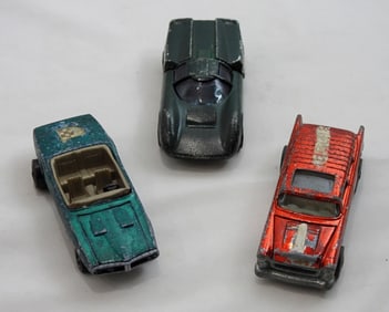 (3) VARIETY REDLINE HOTWHEELS CARS