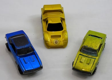 (3) VARIETY REDLINE HOTWHEELS CARS