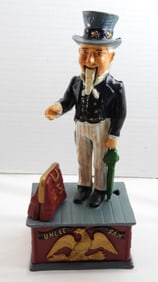 VINTAGE UNCLE SAM COIN BANK
