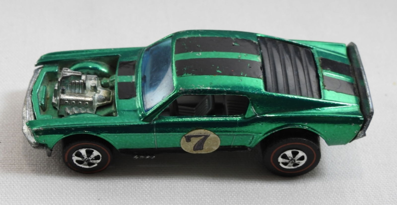 HOTWHEELS REDLINE 1969 MUSTANG: HOTWHEELS REDLINE 1969 MUSTANG BOSS HOSS, IN USED CONDITION, DOES NOT COME IN OR WITH ORIGINAL PACKAGING