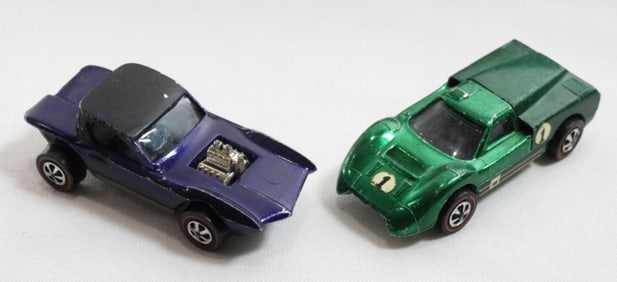 (2) HOTWHEELS REDLINE TOY CARS