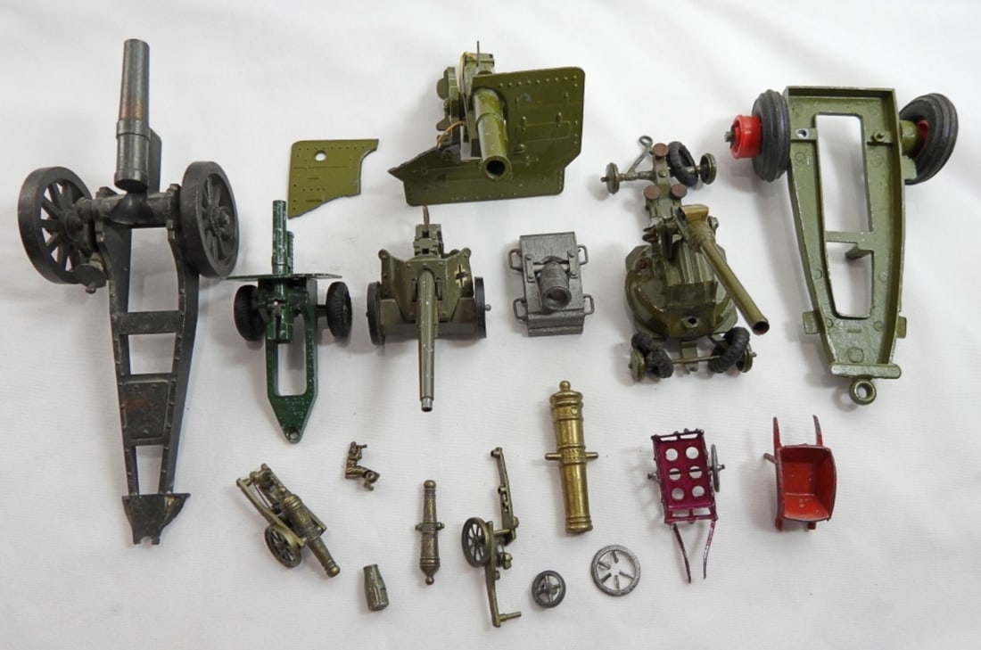 Vintage Miscellaneous Cannon and Wheel barrel's: A few are in good condotion. Some are broken/missing parts. UNTESTED