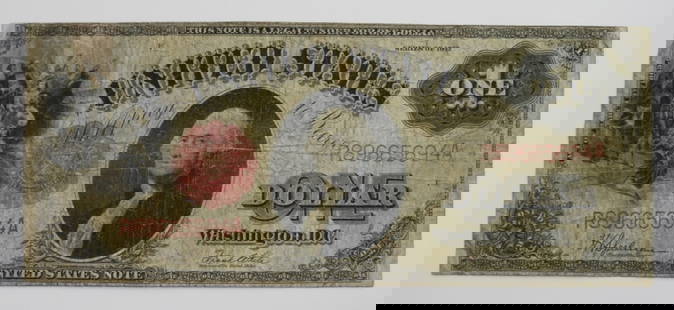 1917 $1 UNITED STATES LEGAL TENDER: LARGE SIZE NOTE