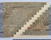 MAY, 1775 COLONIAL $7 CURRENCY NOTE