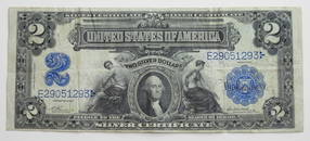 1899 $2 EDUCATIONAL NOTE SILVER CERT