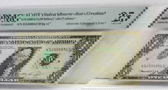$1 1974 FED RSV NOTE CLEVELAND PMG 25: VERY FINE