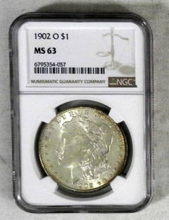 1902-O MORGAN DOLLAR NGC MS-63: TOP RATED AUCTION HOUSE