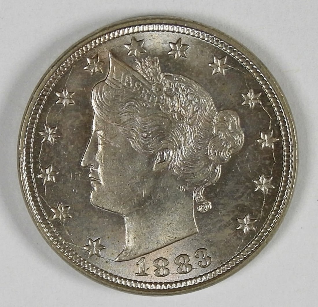 1883-N/C LIBERTY "V" NICKEL (1 of 2)