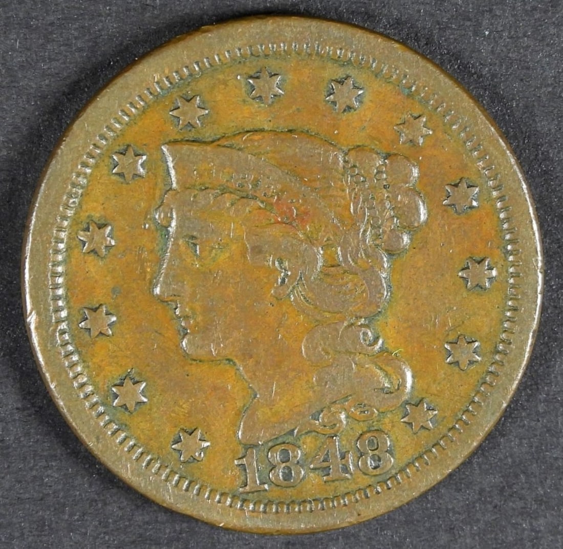 1848 LIBERTY HEAD LARGE CENT (1 of 2)