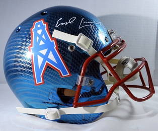 #34 EARL CAMPBELL HOF '91 SIGNED HELMET