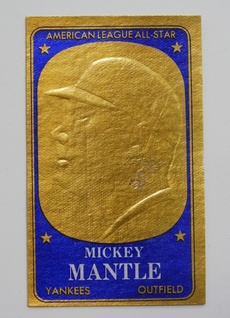 1965 TOPPS  EMBOSSED MICKEY MANTLE (1 of 2)