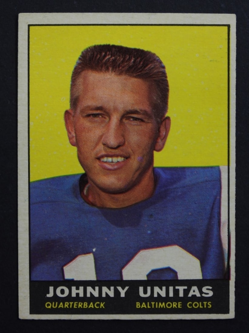 1961  TOPPS EX JOHNNY UNITAS #1 (1 of 2)