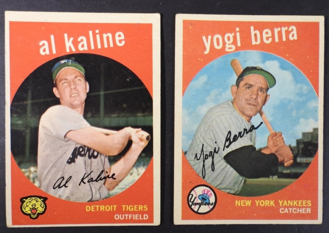 (2) 1959 TOPPS BASEBALL STARS - KALINE & (1 of 2)