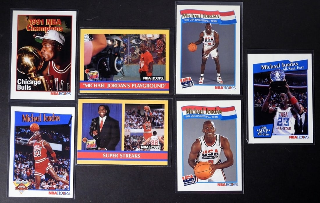 (7) 1991-92 NBA HOOPS MICHAEL JORDAN (1 of 2)