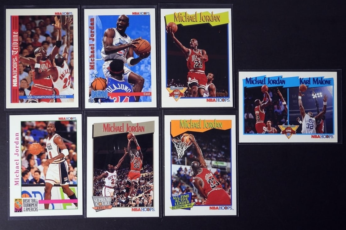 (7) 1991-93 NBA HOOPS MICHAEL JORDAN (1 of 2)
