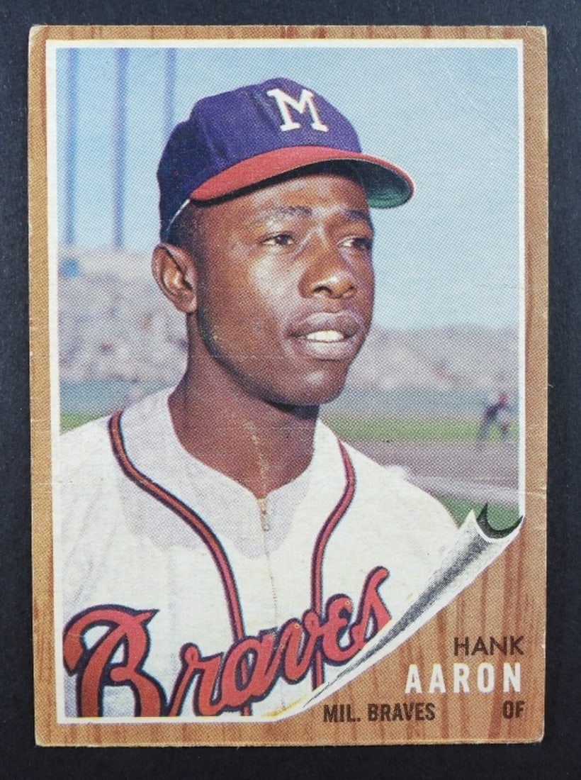 1962 TOPPS #320 HANK AARON (1 of 2)