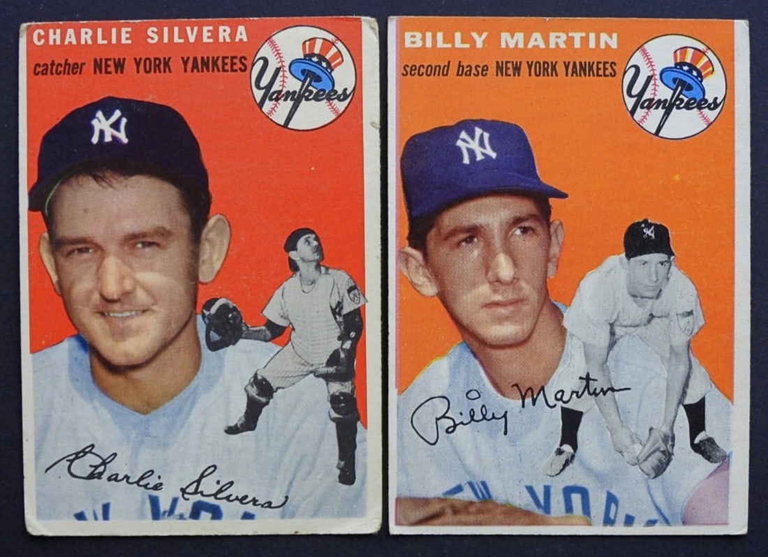 1954 TOPPS BILLY MARTIN & SILVERA (1 of 2)