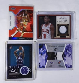 (3) NBA BASKETBALL JERSEY PATCH CARDS