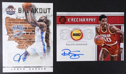 2 AUTO NBA BASKETBALL CARDS