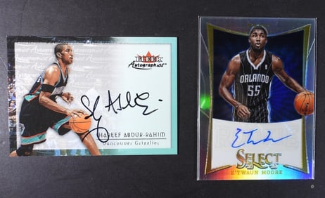 2 AUTO NBA BASKETBALL CARDS