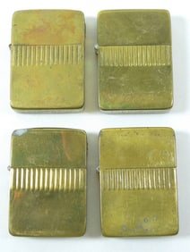 VINTAGE BRASS PARK LIGHTER LOT (4)