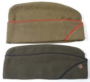 (2) MILITARY GARRISON HATS