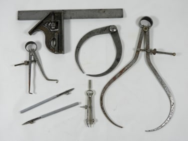 (7) VINTAGE MEASURING TOOLS