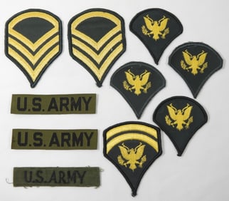 US Sergeant Rank Patches (10)