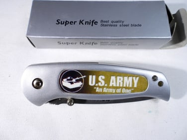 Super Knife US Army Pocket Knife