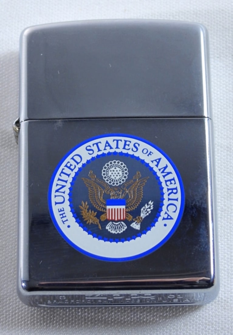 SEALED 2001 UNITED STATES OF AMERICA ZIPPO (1 of 4)