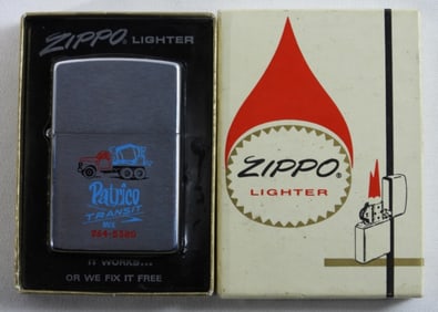 1973 UNFIRED ADVERTISING ZIPPO LIGHTER