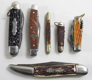 (6) KNIFE LOT - FISHING to CAMPING