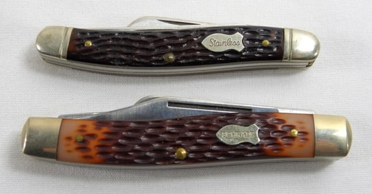 (2) SCHRADE POCKET KNIVES - LIKE NEW