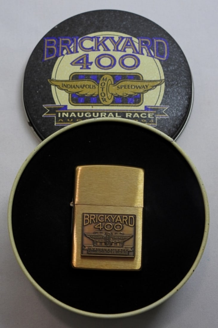 1994 SEALED BRICKYARD 400 ZIPPO SOILD BRASS (1 of 4)