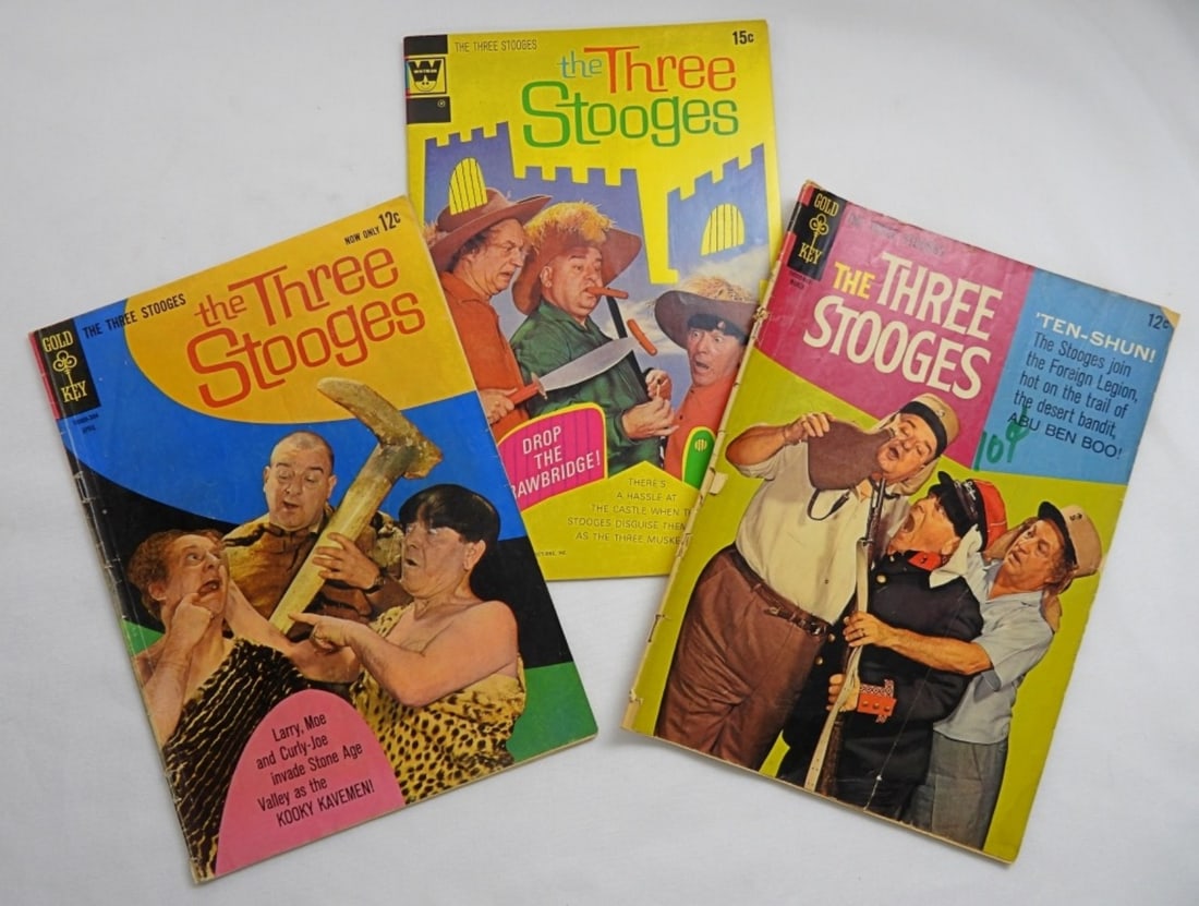 (3) VINTAGE "THE THREE STOOGES" COMICS (1 of 3)