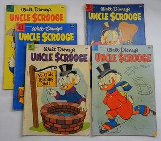 (5) DELL UNCLE SCROOGE 10c COMICS
